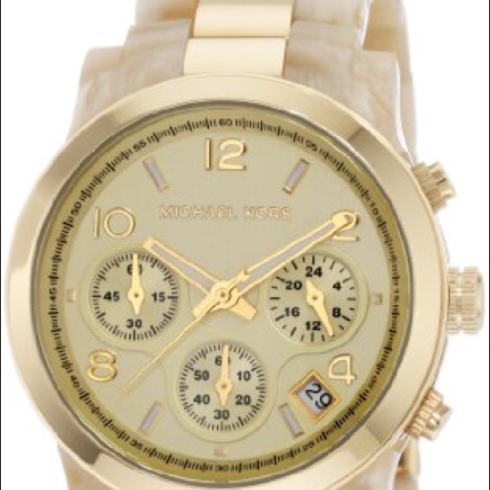 Michael Kors Horn Gold-Tone women’s watch